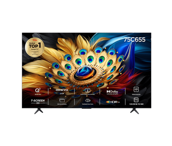 [TCL] QLED 안드로이드12 4K UHD TV 75인치 벽걸이형