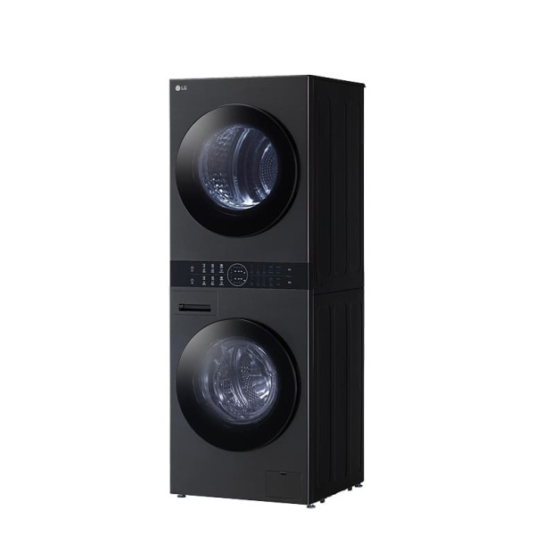 LG 트롬 오브제컬렉션 워시타워 컴팩트(세탁13kg/건조10kg, 플래티늄블랙/플래티늄블랙) W10BN